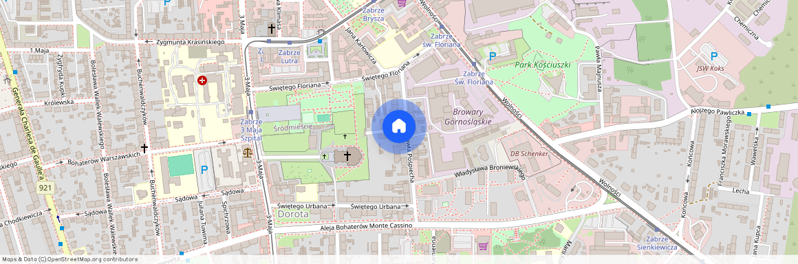 ul. św. Jerzego 2, Centrum Południe, Zabrze, śląskie