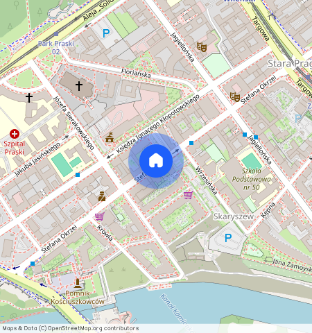 Warszawa Praga-Północ, Stefana Okrzei