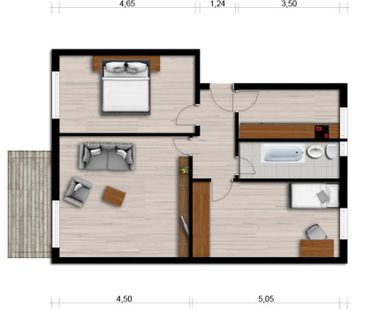 Sofort bezugsfertige 3-Raum-Wohnung - Foto 1