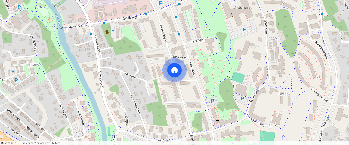 Storängsvägen, Åkersberga