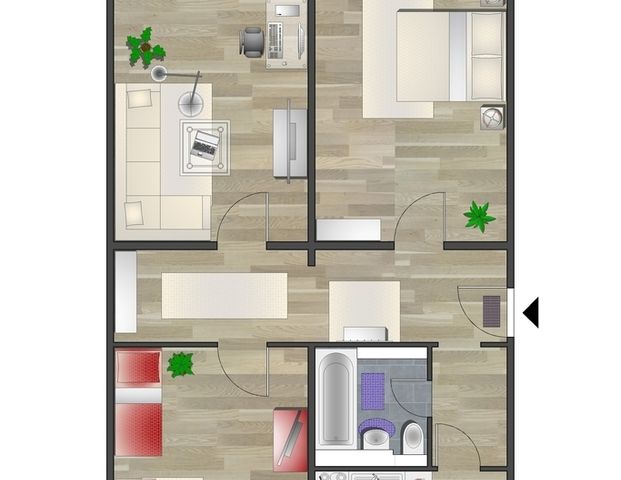 3-Raum-Wohnung - Foto 1