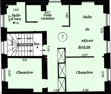 Appartement Melun 3 pièce(s) 55 m2 - Photo 2