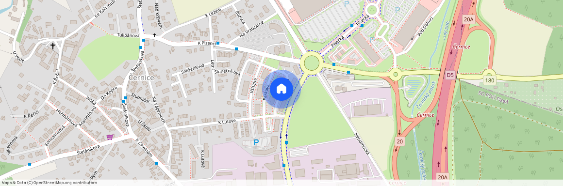 Vltavínová, Plzeň - Černice