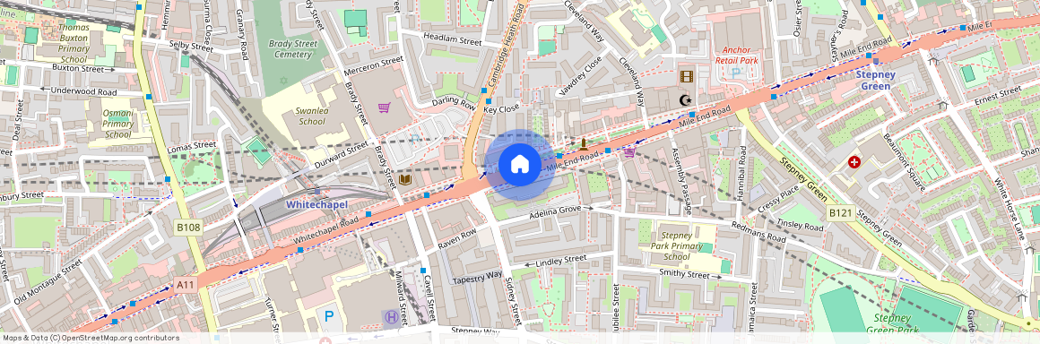 Mile End Road, Whitechapel, E1