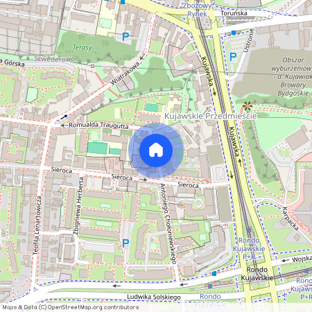 ul. Romualda Traugutta, Szwederowo, Bydgoszcz, kujawsko-pomorskie