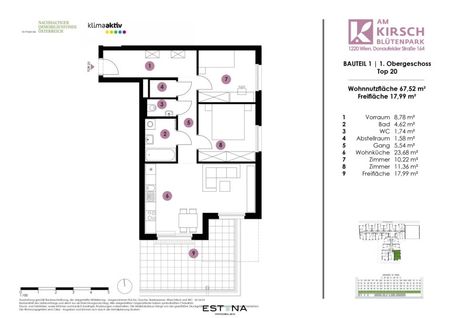 Wohnung mit perfekter Aufteilung und großer Terrasse - Kirschblütenpark - Photo 4
