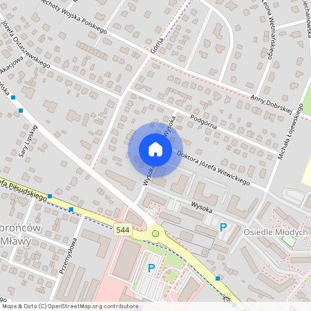 ul. Wysoka, Mława, mławski, mazowieckie