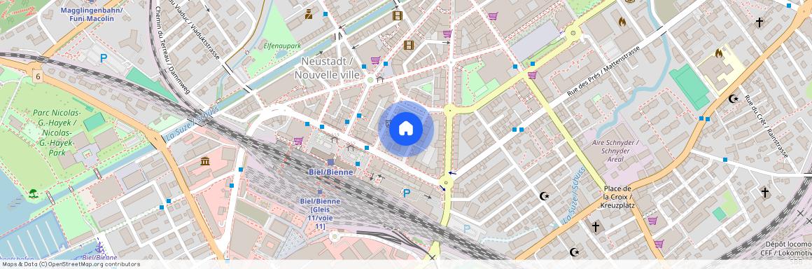 Hugistrasse 5, 2502 Biel/Bienne, Lageplan