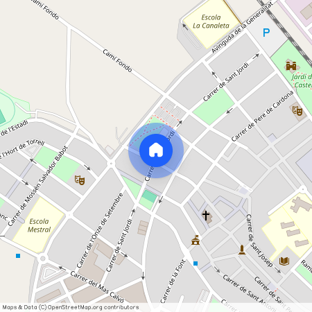 Plaça Catalunya - Escola Industrial, - Carrer de Sant Jordi