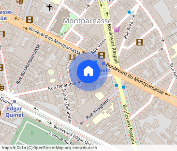 Location appartement 2 pièces à Paris, Rue Delambre - Photo 1