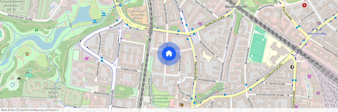 Kraelerstraße, 81373 München Sendling ca. 3, 5 km south-west of Munich-center