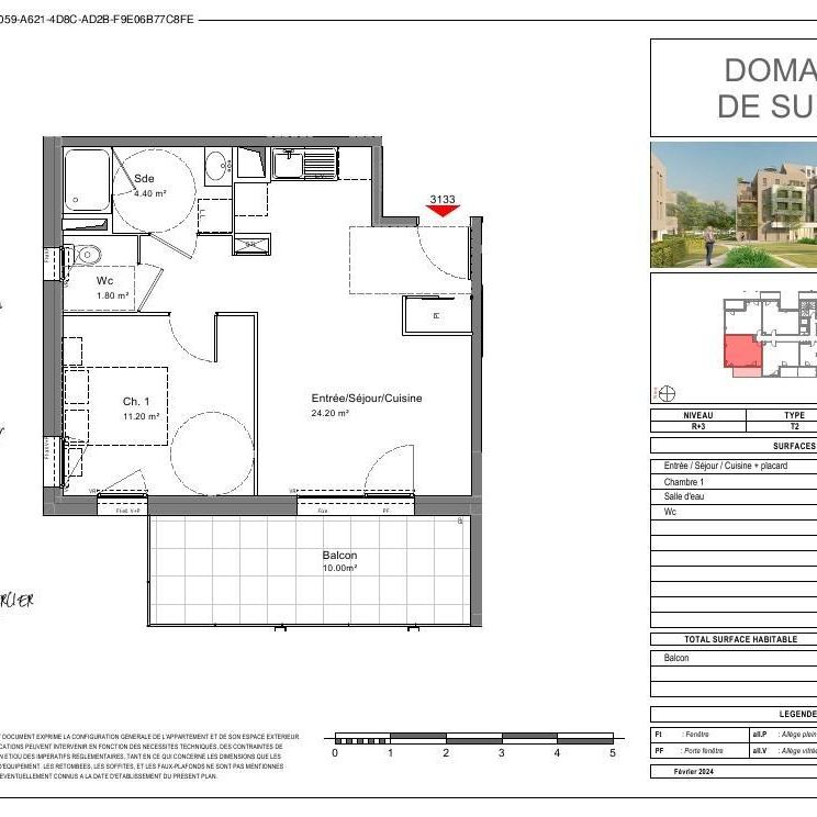 Location Appartement 2 pièces 41m² TOURS 37100 - Photo 2