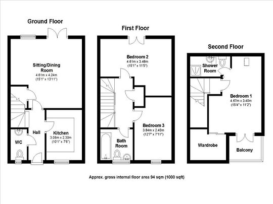 End Terrace House to rent in Neath Farm Court, Cambridge, CB1 3EX - Photo 1