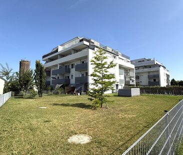 Günstige Neubauwohnung mit MEGA-SÜD-BALKON (11,77m²) nahe Akademiepark - Foto 2