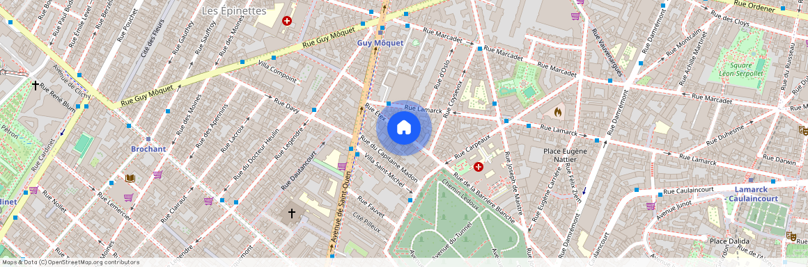 Rue Etex et Rue Lamark 75018 Paris (18e arrondissement)