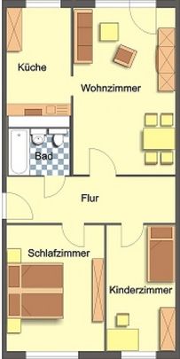 Wohnung, 3 Zimmer (66,87 m²) - Photo 1