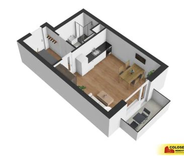 Pohořelice, pronájem novostavby luxusního bytu, OV 1+kk, 38 m - Fotografie 1