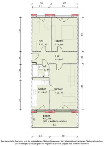 Platte im neuen Look – moderne Wohnung für Inhaber des weißen WBS - Photo 4