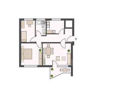 3-Zimmerwohnung mit Balkon in Zentrumslage von Altenbauna - Photo 5