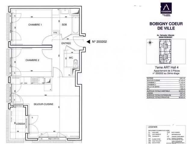 location Appartement T3 DE 61m² À BOBIGNY - Photo 1