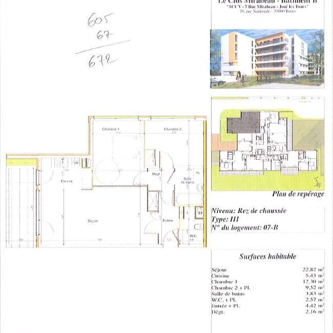 Location Appartement 3 pièces 63m² JOUE LES TOURS 37300 - Photo 2