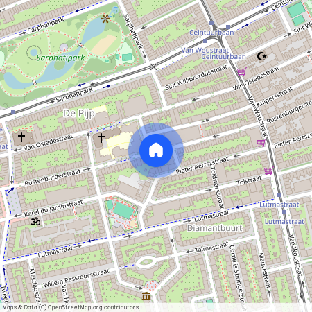 Rustenburgerstraat 221-3, Van der Helstpleinbuurt, 1073GA, Amsterdam