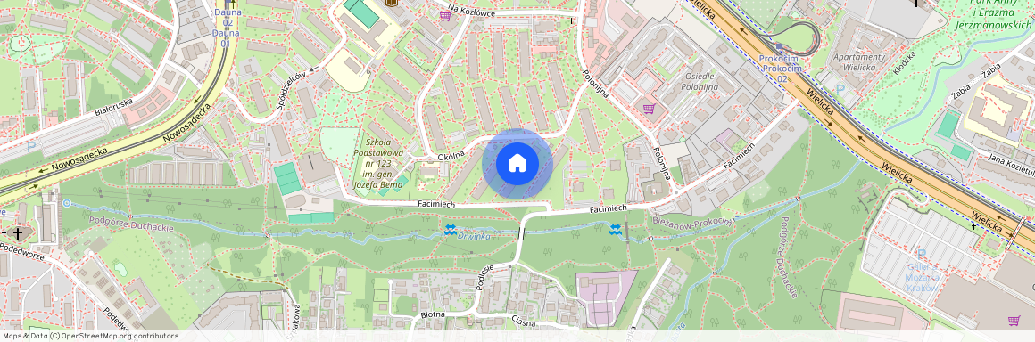 ul. Okólna 24, Kozłówka, Bieżanów-Prokocim, Kraków, małopolskie