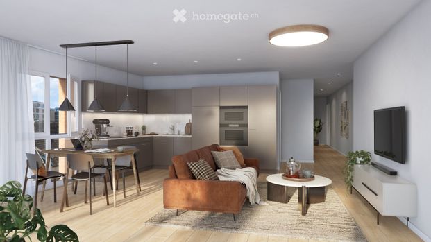 Erstvermietung: Moderne 2.5-Zimmer-Neubauwohnung an zentraler Lage in Affoltern am Albis - Foto 1