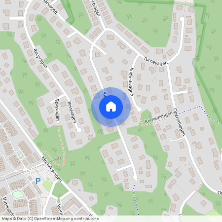 Kabarévägen, Skogås