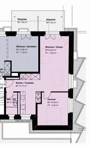 2.5 Zimmer, 60 m² - Photo 4