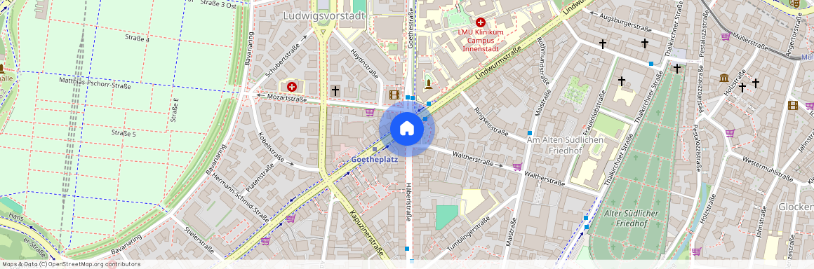 Isarvorstadt, Nähe Goetheplatz, München