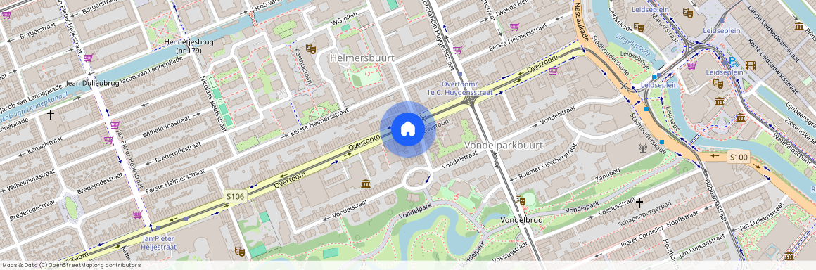 Overtoom 127-B, Vondelparkbuurt-Midden, 1054HE, Amsterdam