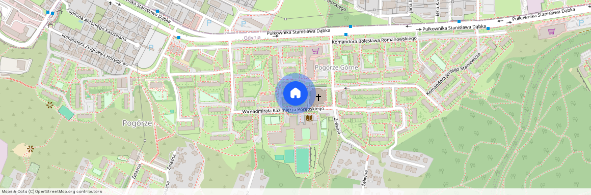 ul. Wiceadmirała Kazimierza Porębskiego, Pogórze, Gdynia, pomorskie