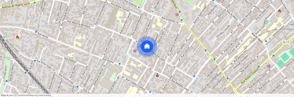 Rue de l'Abbé Jean Glatz, Francja, Bois-Colombes