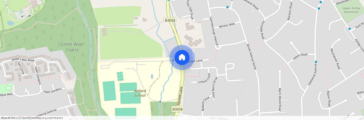 Fernhill Lane, New Milton, Hampshire, BH25