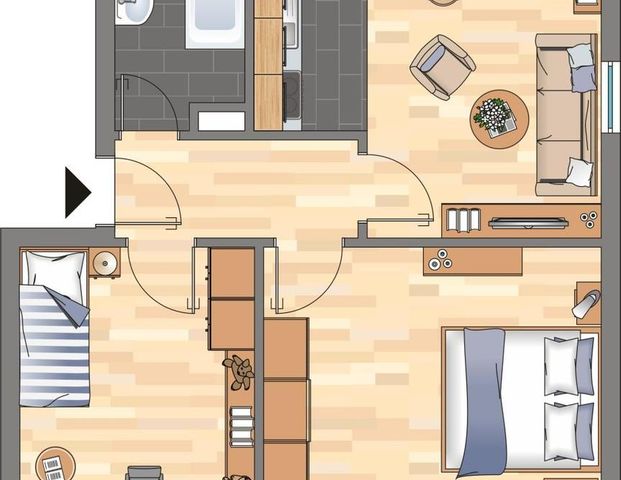 Demnächst frei! 2-Zimmer-Wohnung in Siegen Wenscht - Photo 1