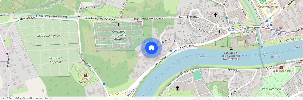 Salwator, Ukryta, Kraków