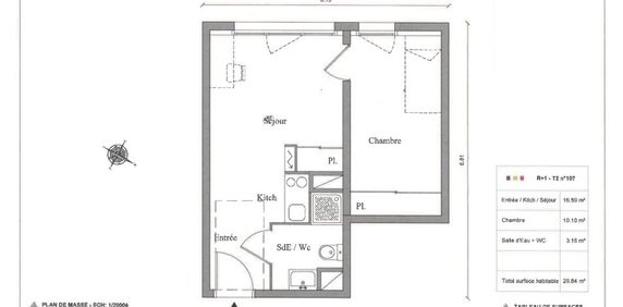 Location Appartement 2 pièces 29m² AUZEVILLE TOLOSANE 31320 - Photo 2