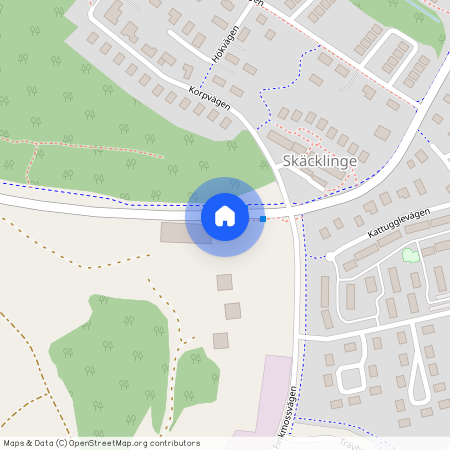 Trollsländevägen, Tumba