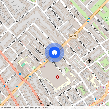 Fulham Road and Seymour Walk, SW10
