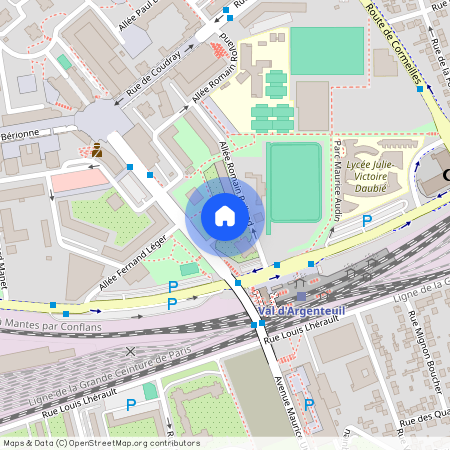 Allée Gustave Courbet, Francja, Argenteuil