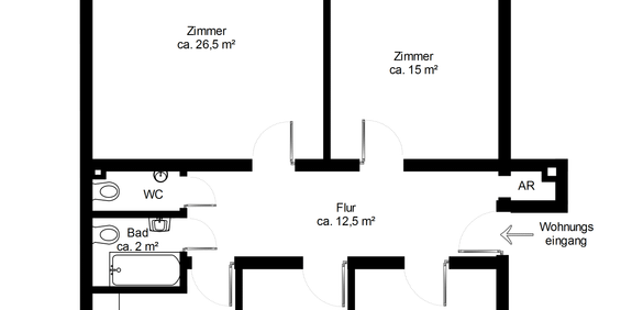 Zentrale 3,5-Zimmer-Wohnung in gepflegter Wohnanlage - Foto 3