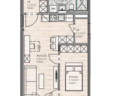 Erstbezug: 2-Zimmer Wohnung im 2. OG / Top B11 - Foto 3