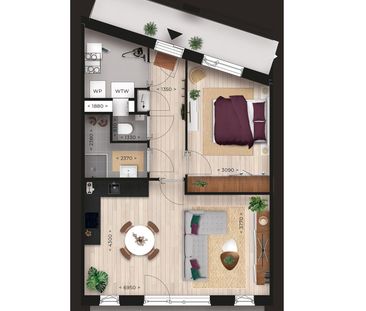 Appartement te huur: Vuurliniehof 130 1424 KA De Kwakel - Foto 4