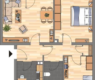 3-Zimmer-Wohnung in Weißenthurm mieten - Foto 2