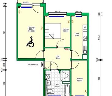 Rollstuhlgerechte Wohnung zum 01.12.2024 - Foto 1