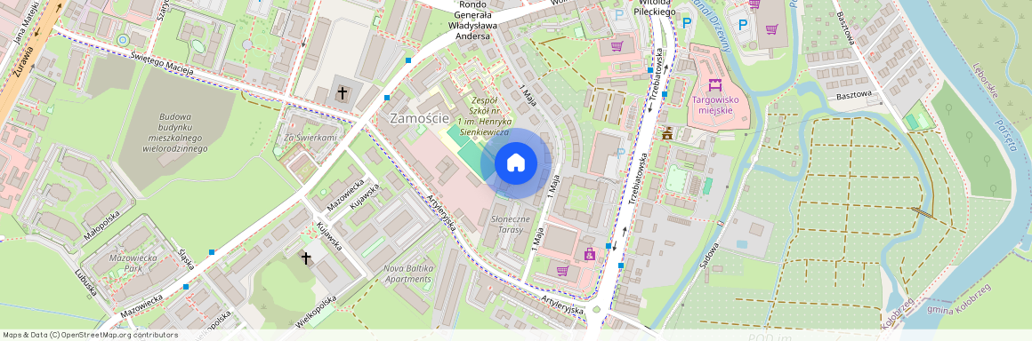 ul. 1 Maja, Kołobrzeg, kołobrzeski, zachodniopomorskie