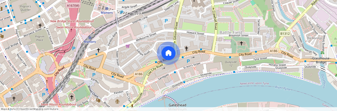 (?ppw) City Road, Quayside, City Centre, NE1