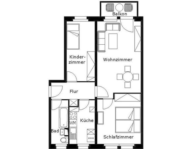 3-Raum Wohnung für schnell Entschlossene - Foto 1