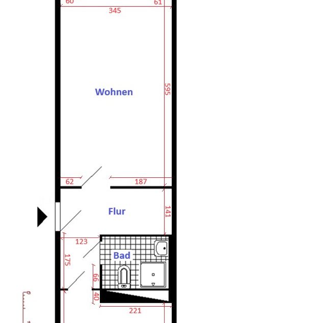 1-Raum-Wohnung mit Balkon und Aufzug - Photo 2